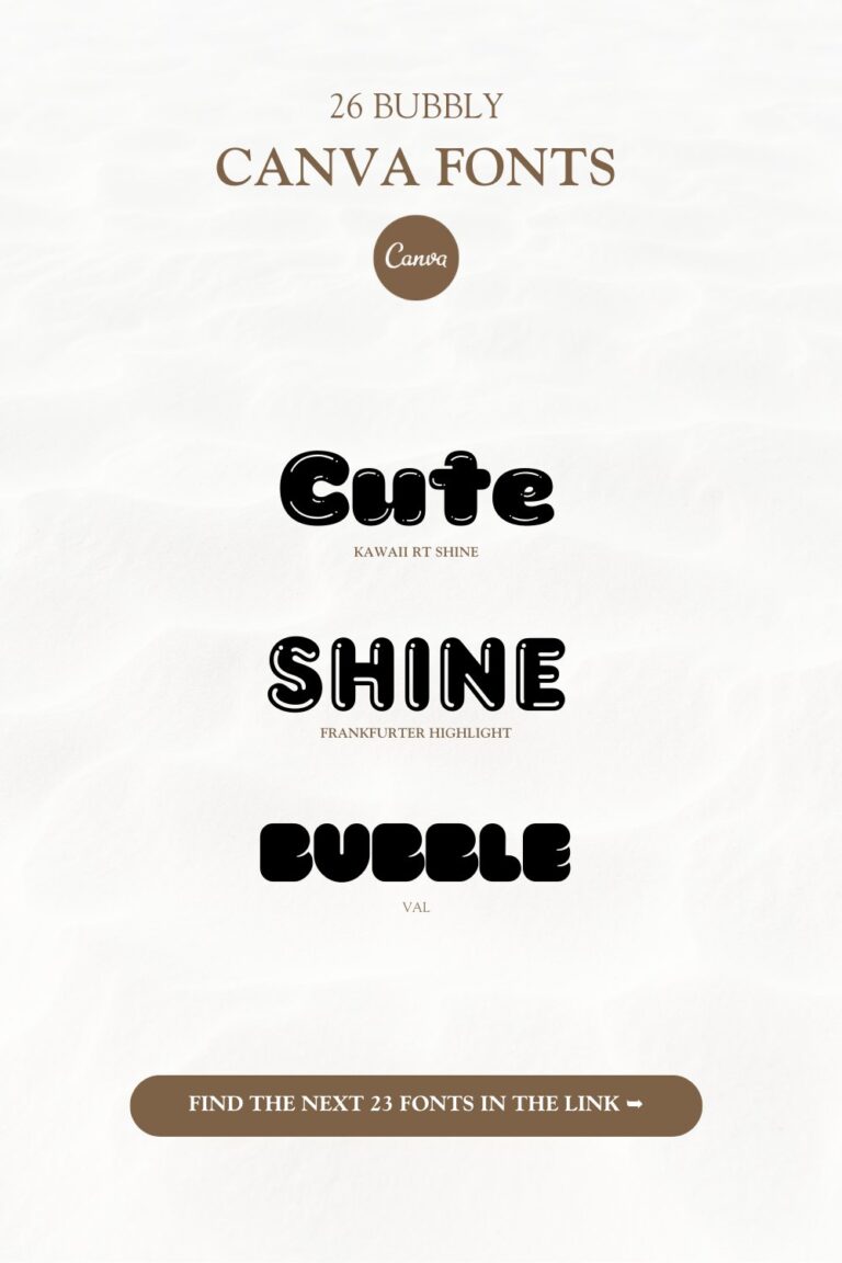 26 Bubble Canva Fonts Thatll Make Your Design Pop Goofy Designer