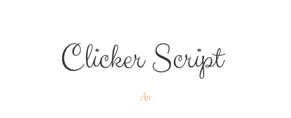 Clicker Script Font