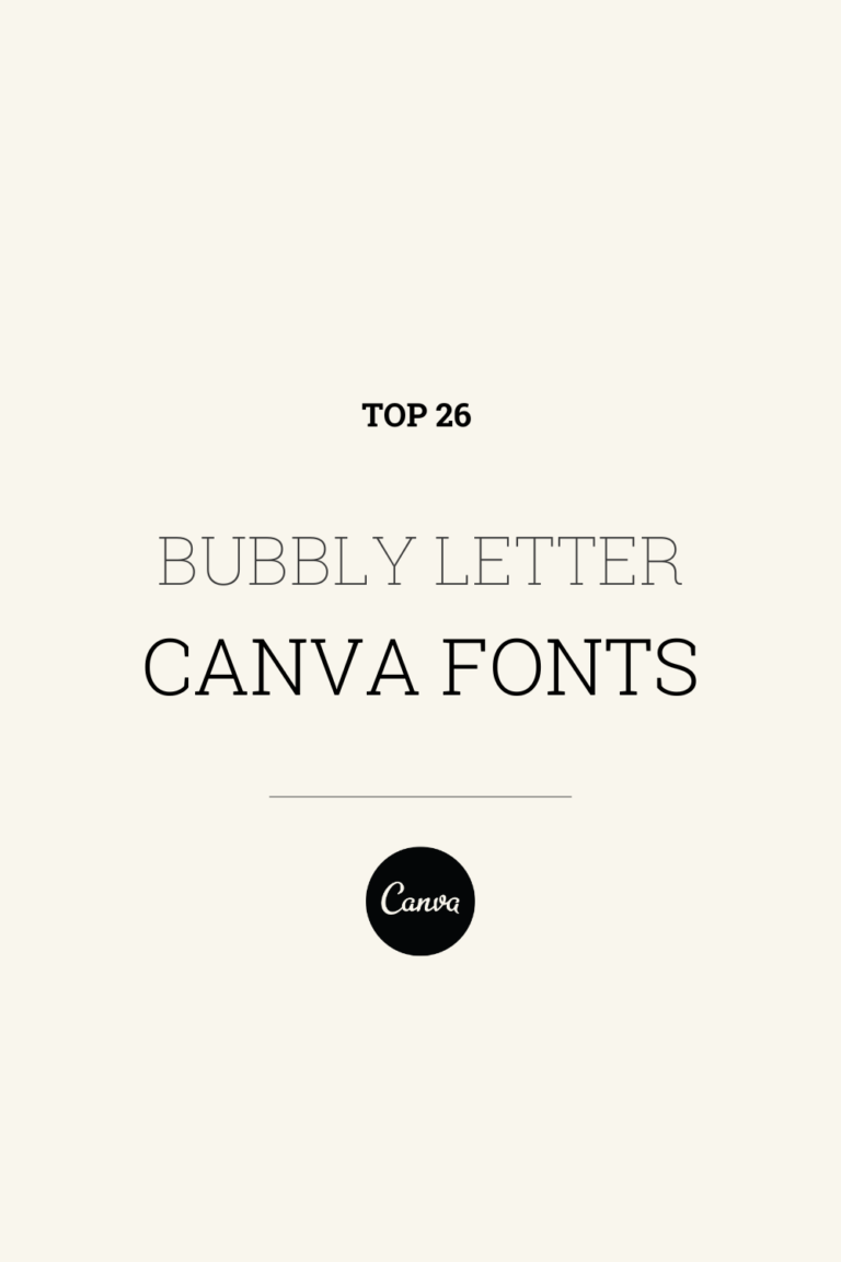 26 Bubble Canva Fonts That’ll Make Your Design Pop | Goofy Designer