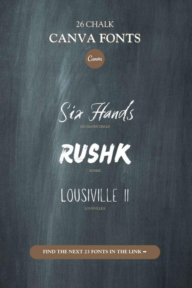 26 Chalk Fonts in Canva, That'll Take You Back to School Goofy Designer