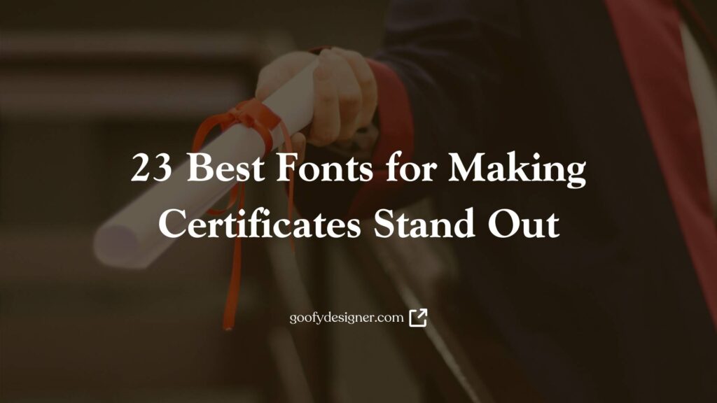 Traditional Certificate Fonts