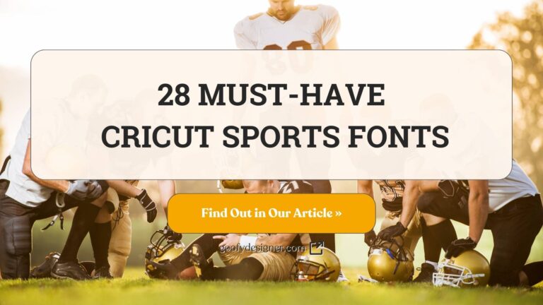 28 Cricut Sports Fonts That Will Score Big in Your Designs