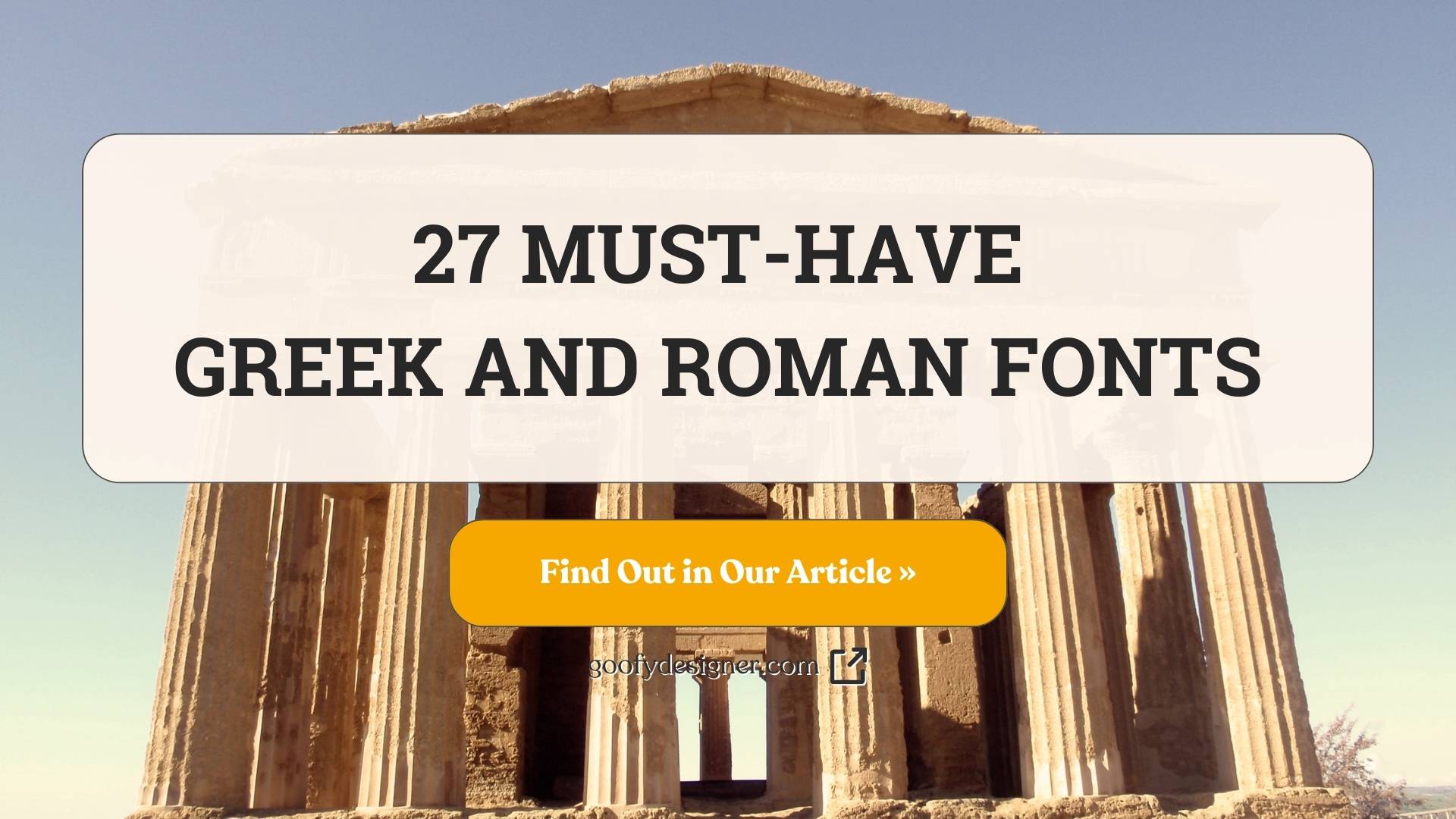 27 Greek and Roman Fonts That Stand the Test of Time