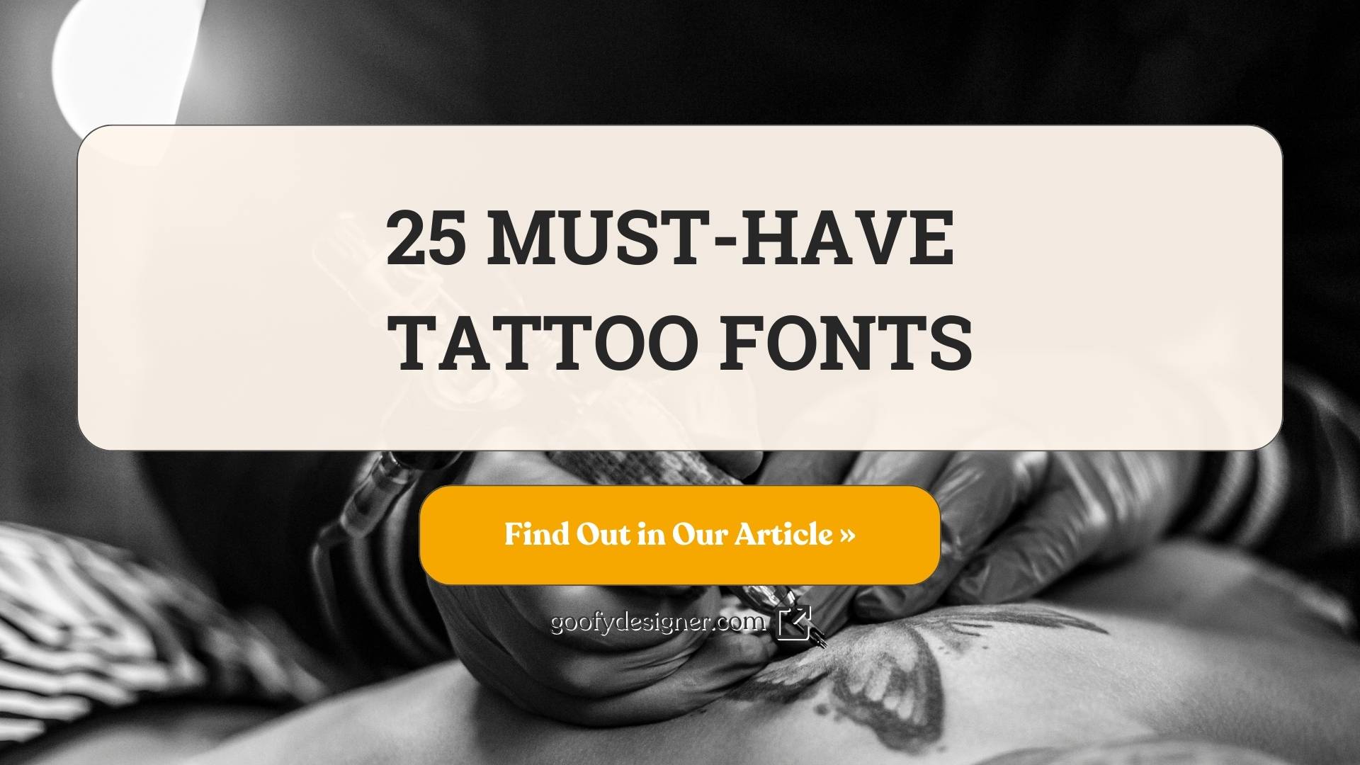 25 Must-see Fonts for Every Tattoo Lover