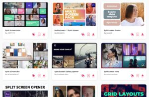 vertical split screen templates premiere pro
