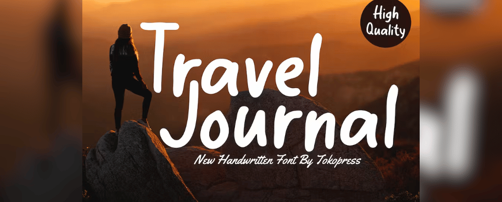 journey in different fonts