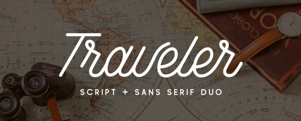journey in different fonts