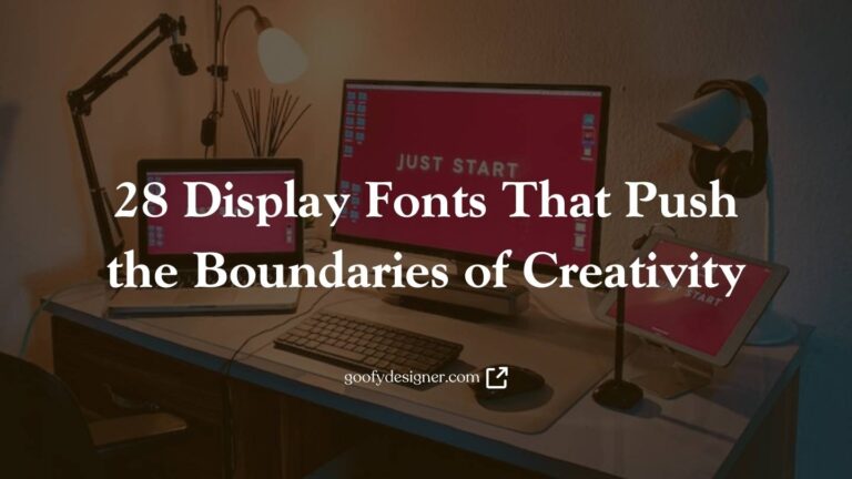 Screen Font Example 28 Display Fonts That Push the Boundaries of Creativity