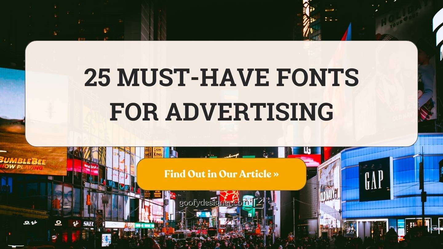 25 eye catching fonts for advertising that boost brand visibility