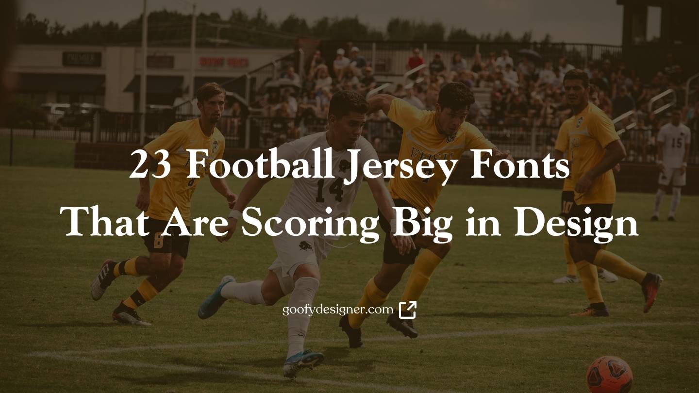 23 Football Jersey Fonts That Are Scoring Big in Design