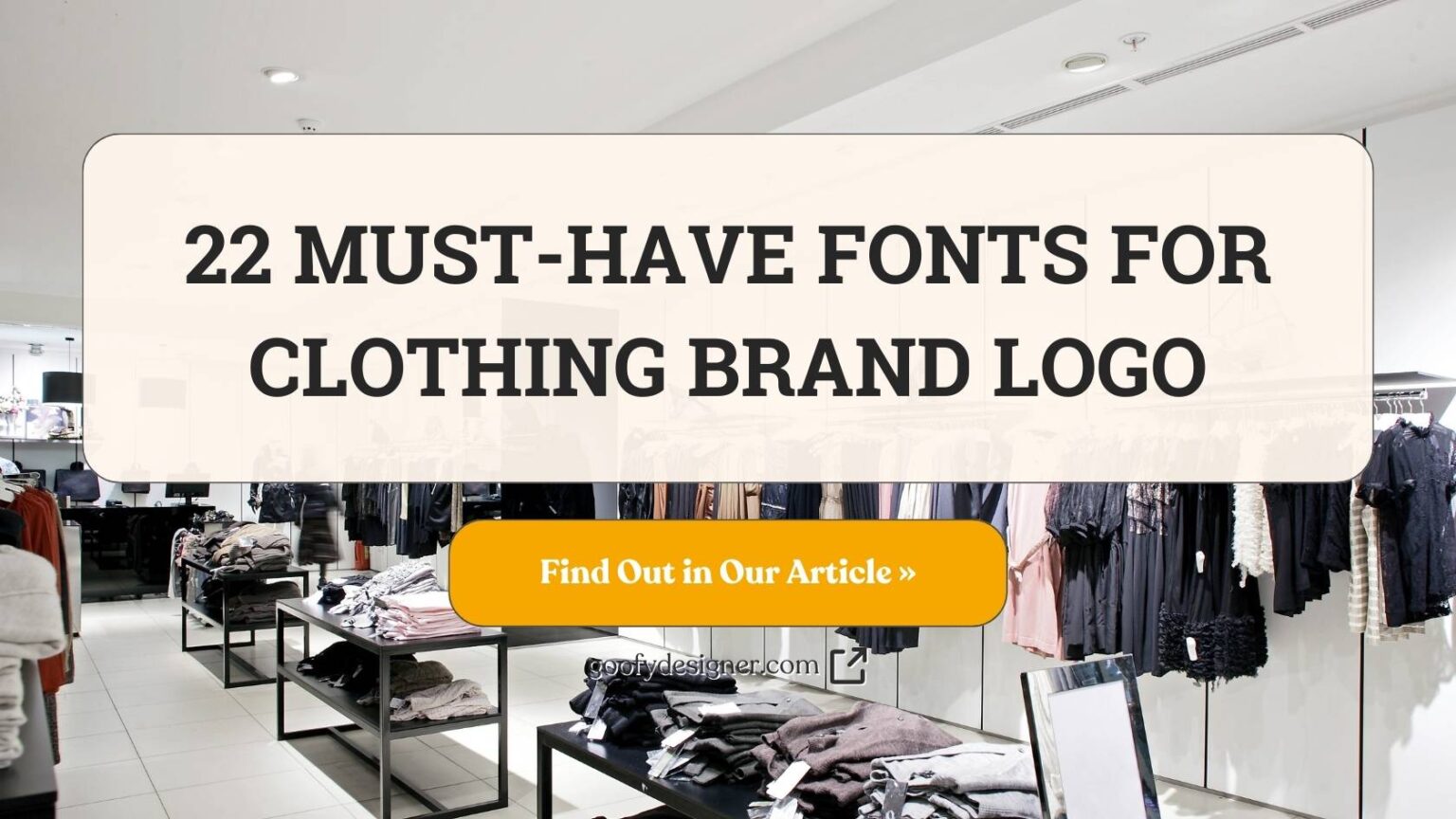 22 Best Fonts for Clothing Brand Logo