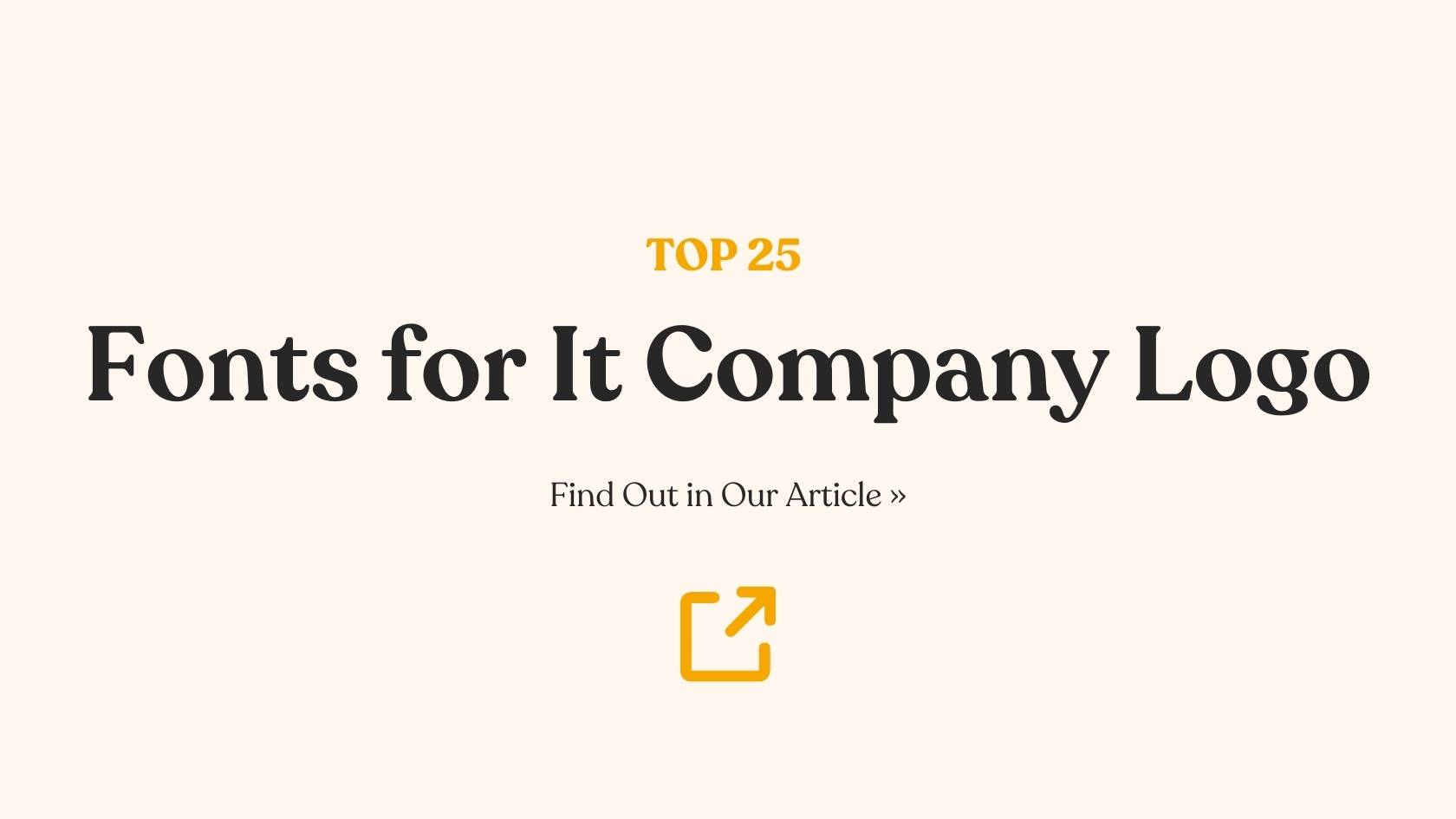 25 Best Fonts for IT Company Logo Embodying Digital Innovation