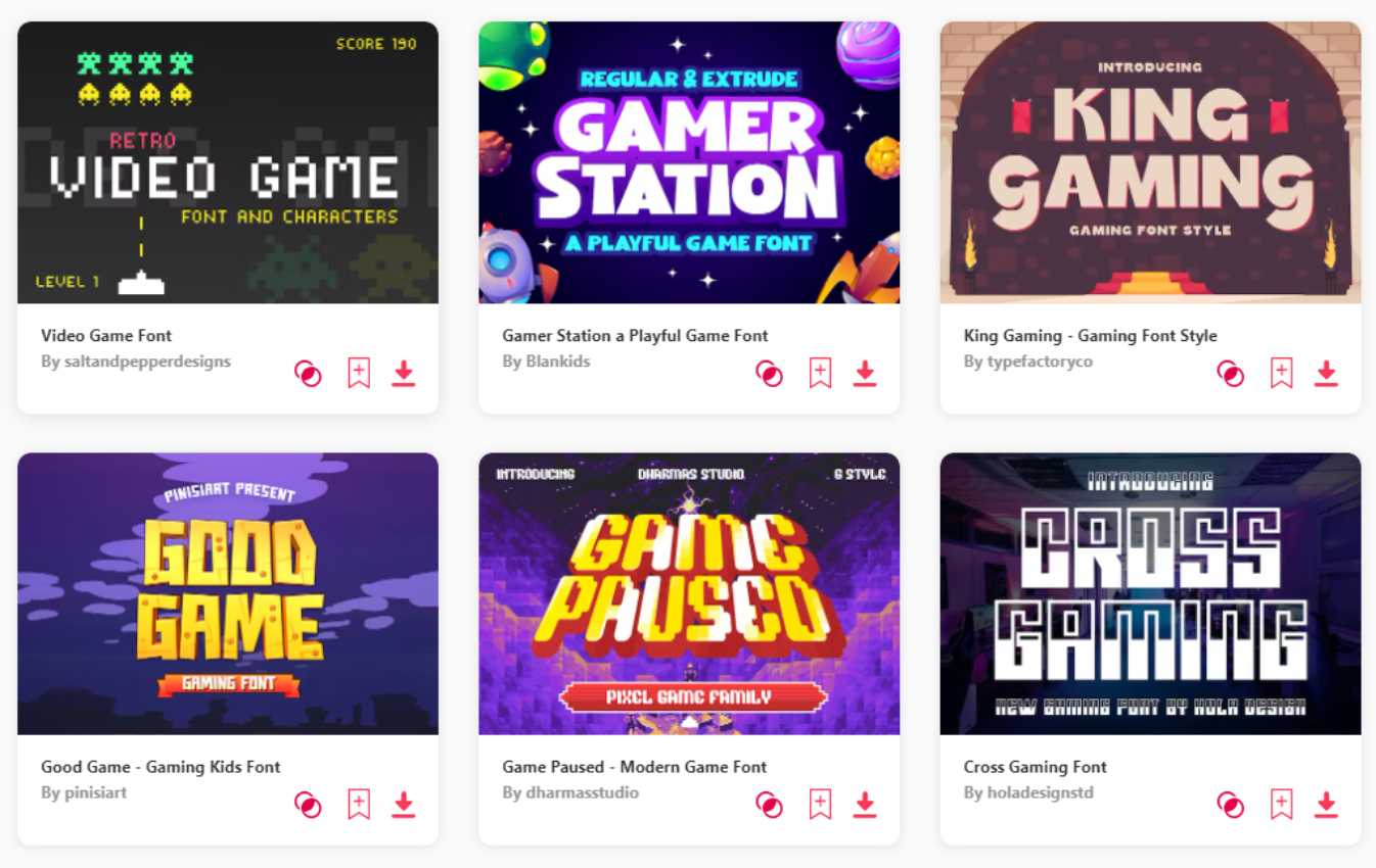 27 Best Fonts for Gaming Logo That Level Up Visual Impact