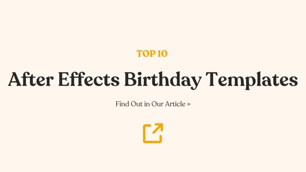 happy birthday after effects template download