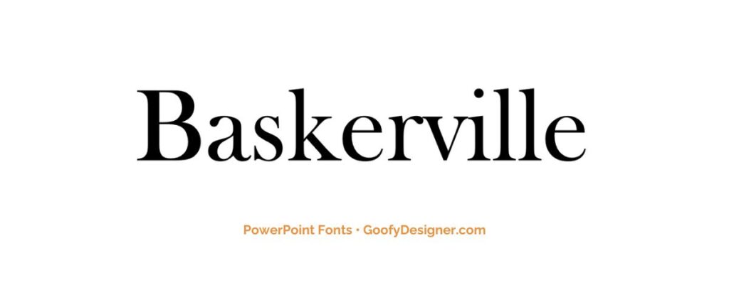 business presentation font