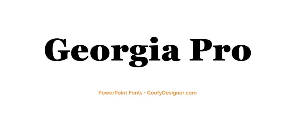 best font in presentations