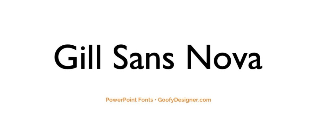font for presentation slides