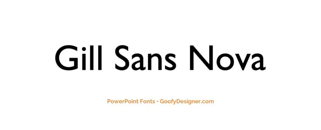 business presentation font