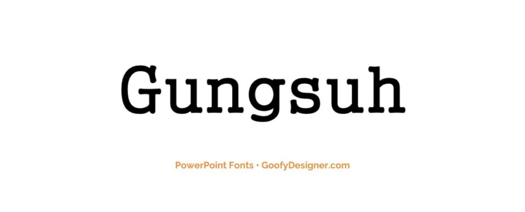 fonts for presentation