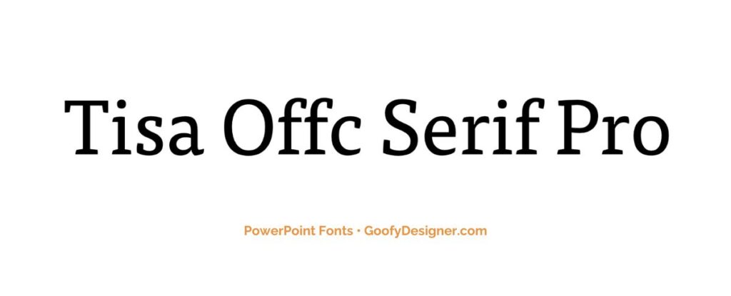 business presentation font