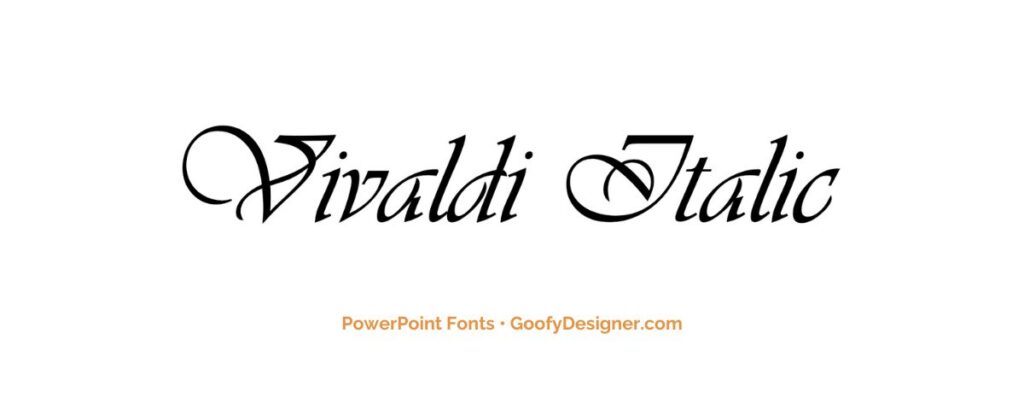 business presentation font